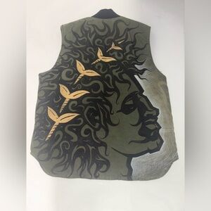 Carhartt Vest Green Vintage Workwear Angel Backhit one of one